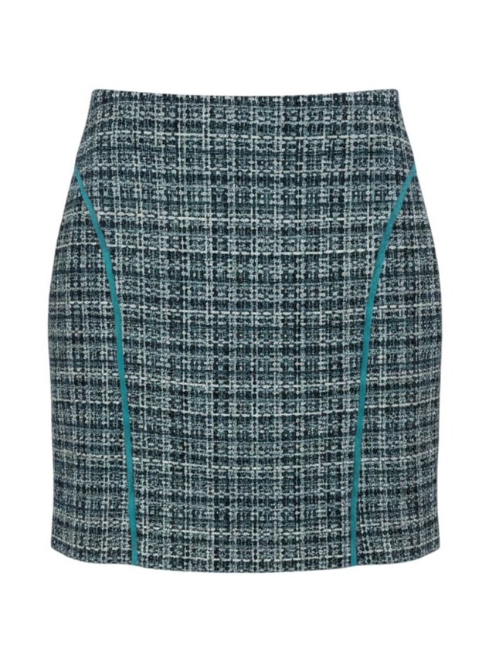 Nine & Company by Nine West Blue Tweed Pencil Skirt - Size 8